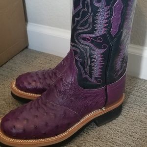 lucchese purple cowboy boots